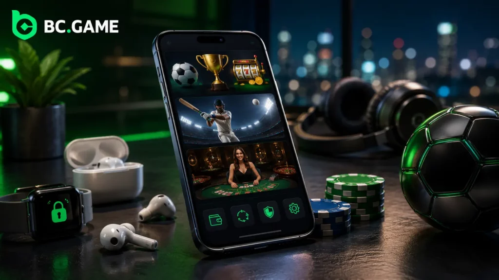 Playing BC Game on Mobile